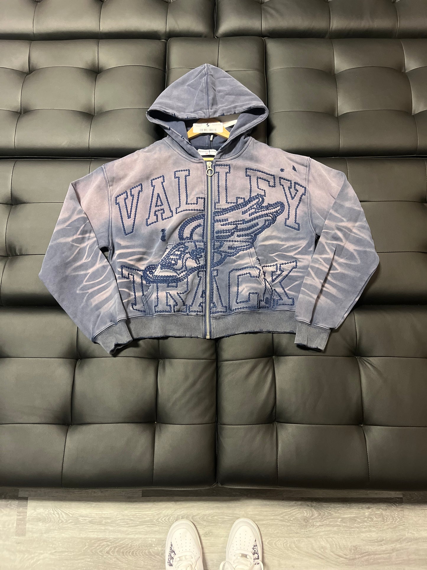 Valley Blue Typhoon Zip Up Hoodie