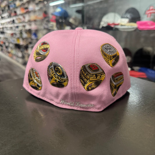 Supreme Rings Box Logo Fitted (Pink)