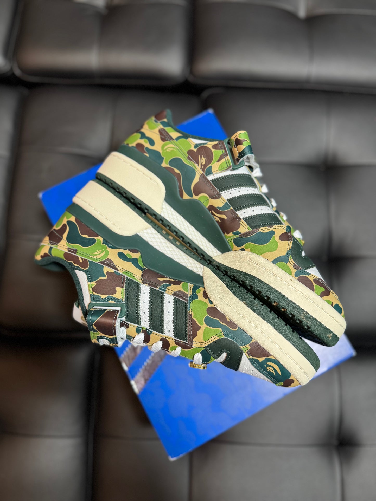 Adidas Forum 84 Low Bape Camo Green / Preowned