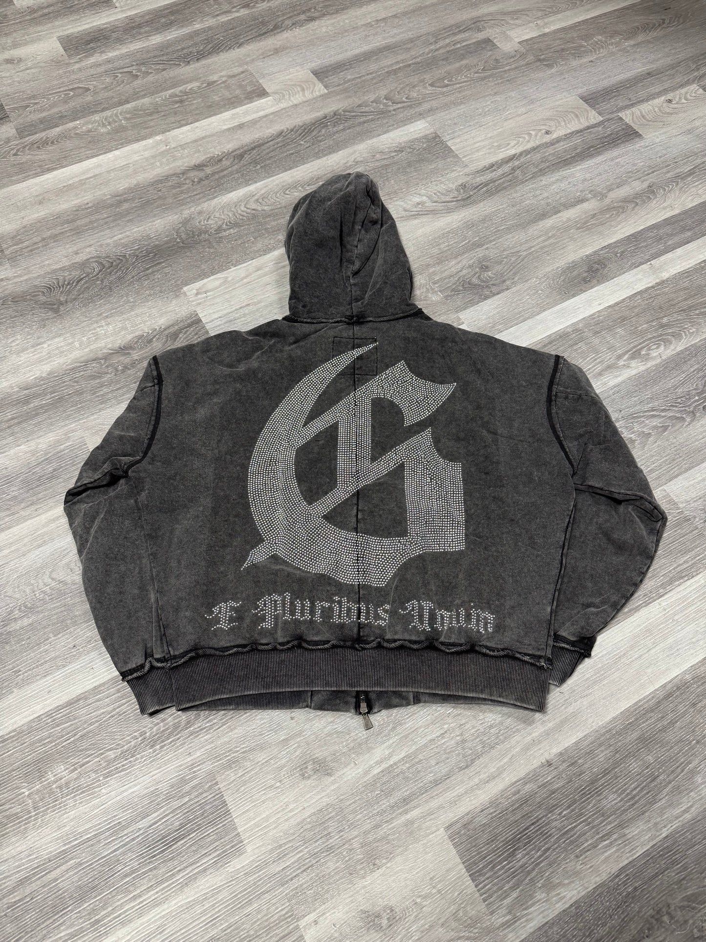 Godspeed Studded OG Logo Hoodie (Grey Wash)