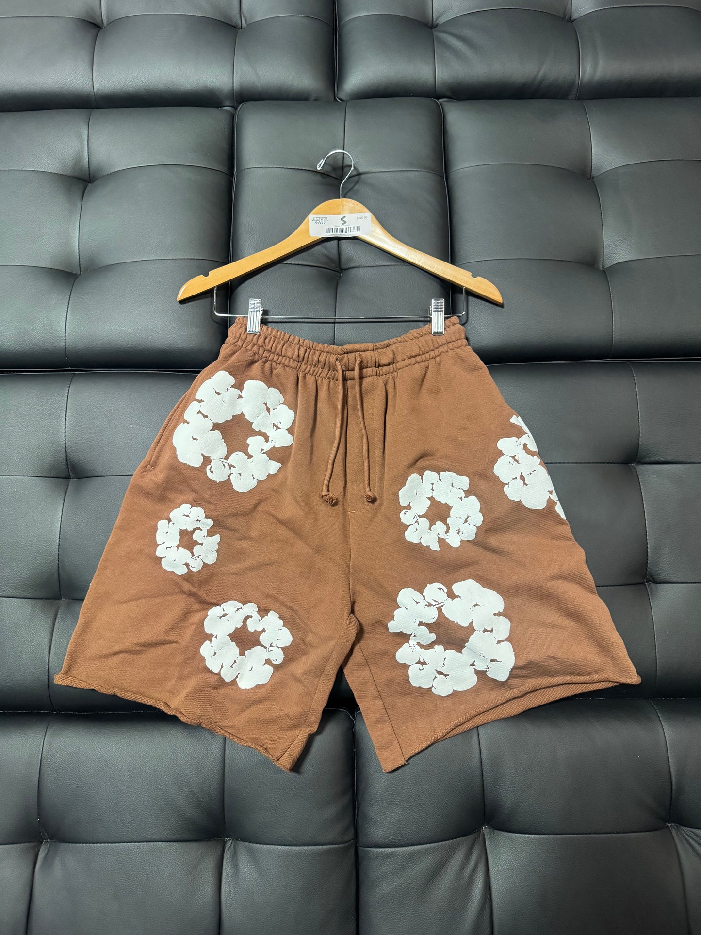 Denim Tears Cotton Wreath Shorts (Brown)