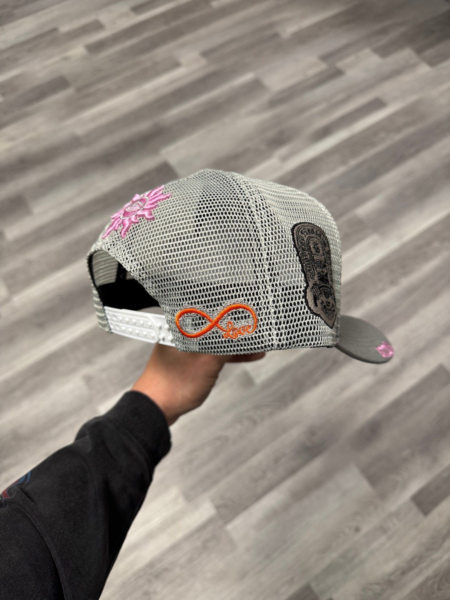 Godspeed Trucker Hat (Grey/Pink)