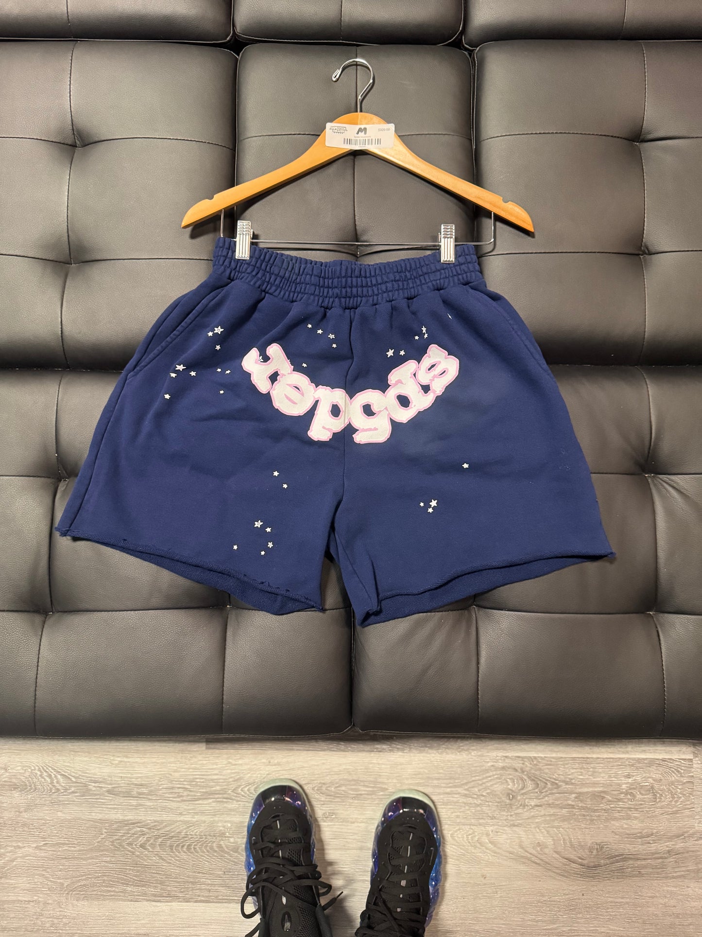 Sp5der Sweat Shorts (Navy)