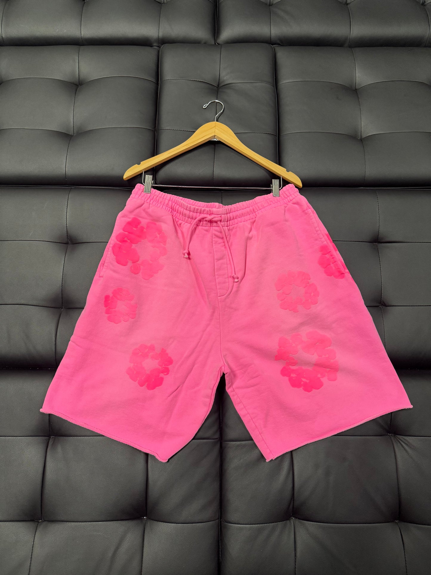 Denim Tears Cotton Wreath Shorts (Pink)
