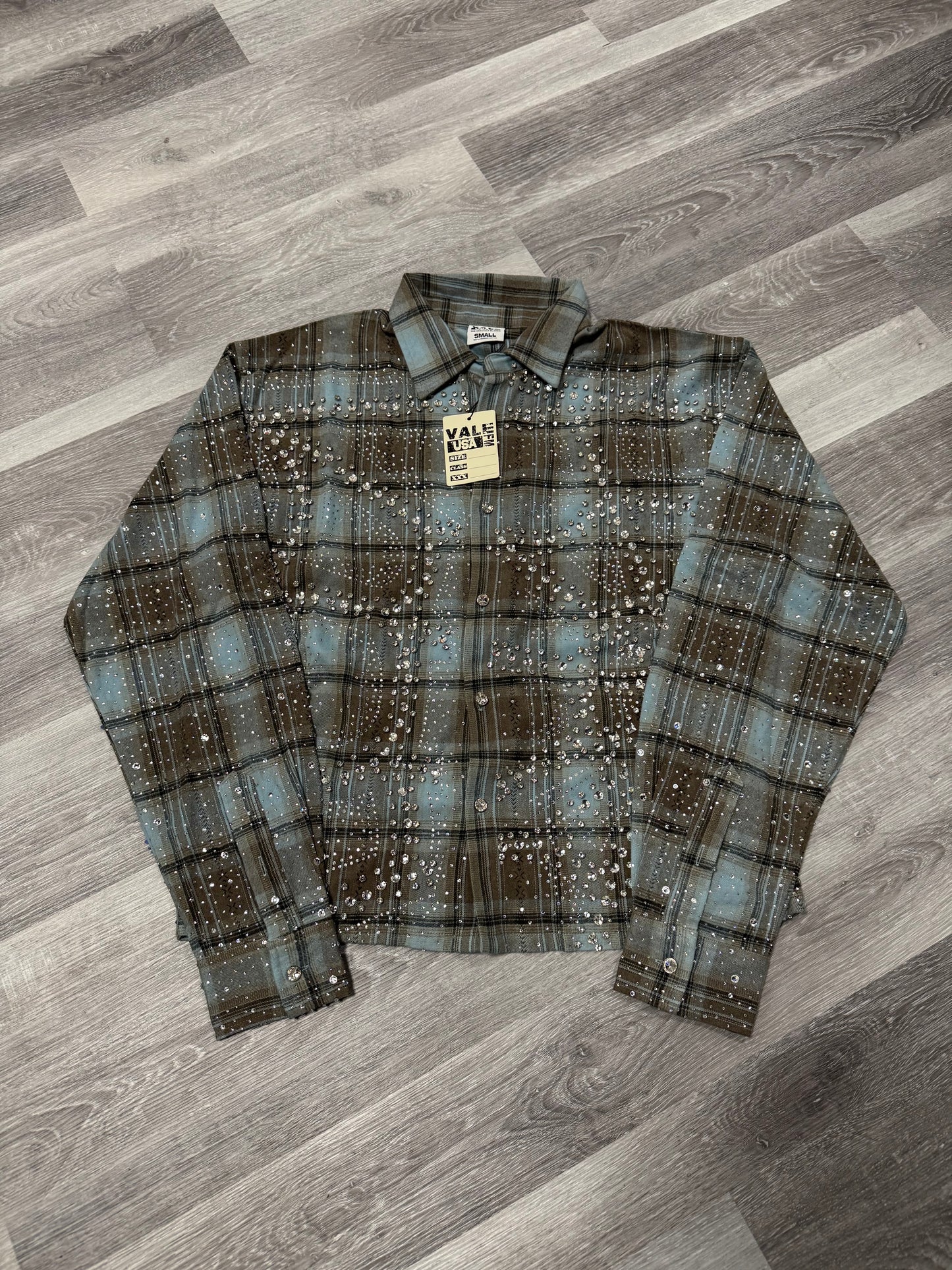 Valley Ocean Rhinestone Flannel
