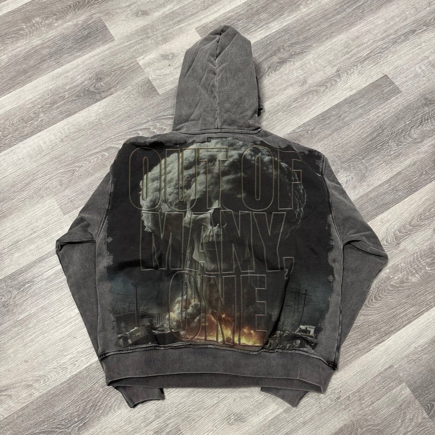 Godspeed Code Red Hoodie (Grey Wash)