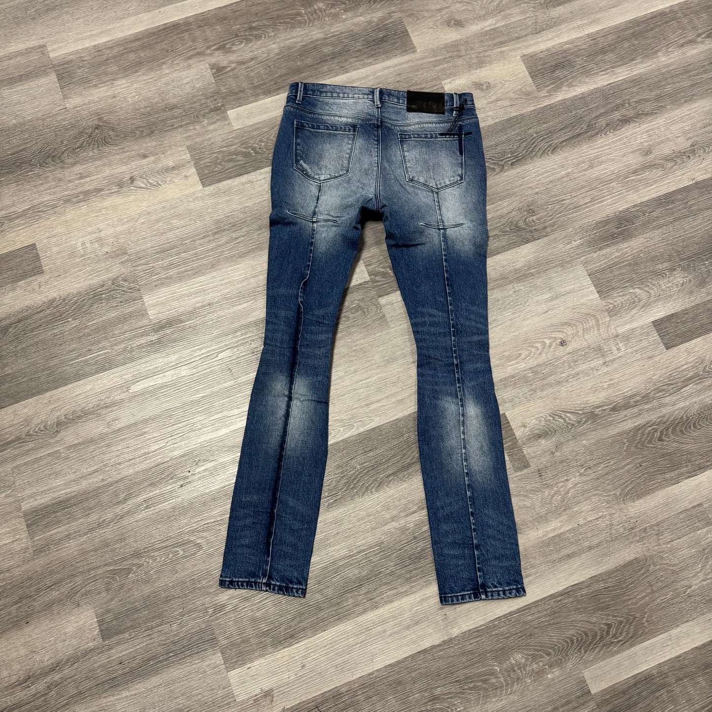 RTA Clayton Distressed Denim Jeans (Blue Wash)