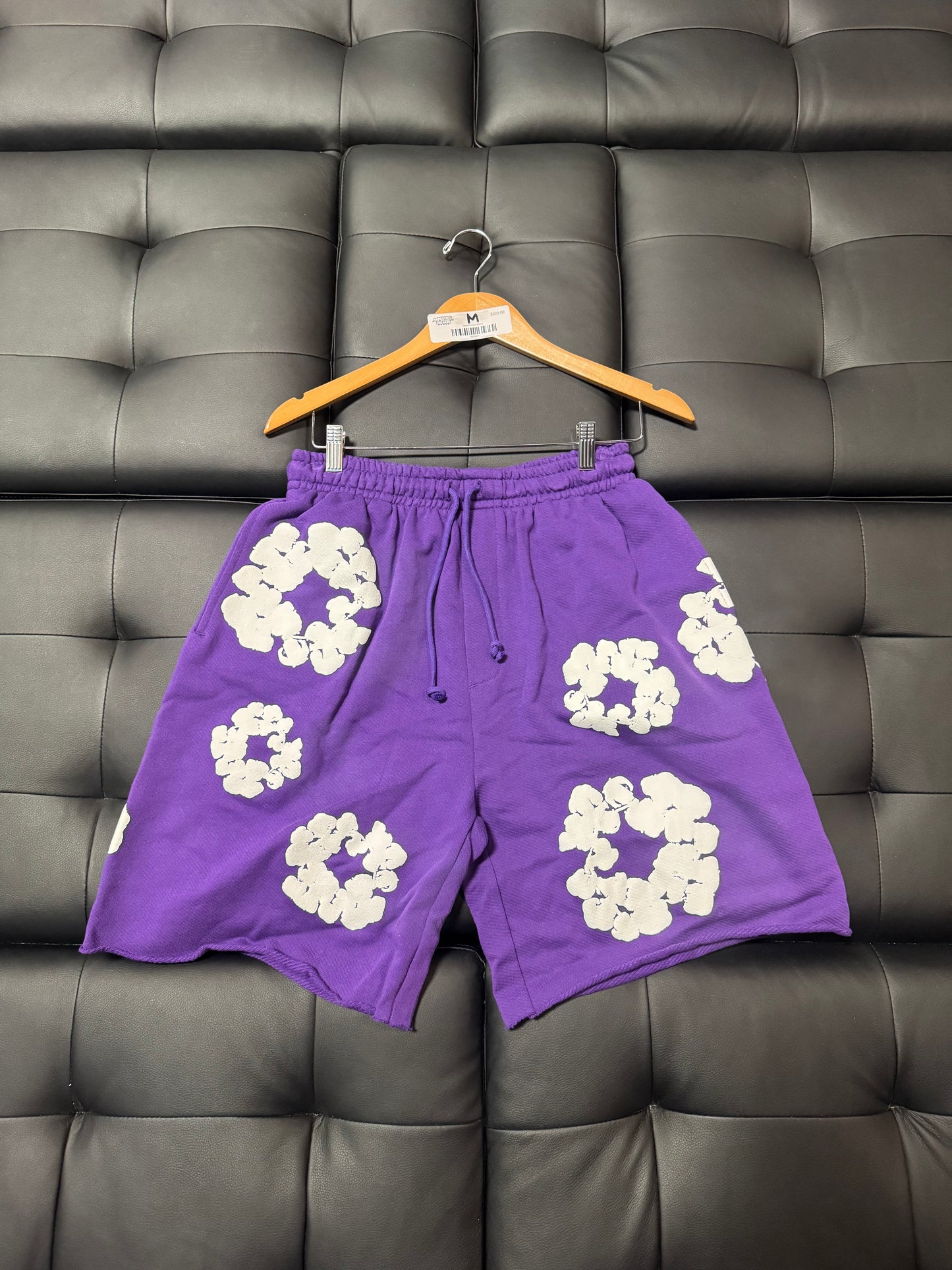 Denim Tears Cotton Wreath Shorts (Purple)