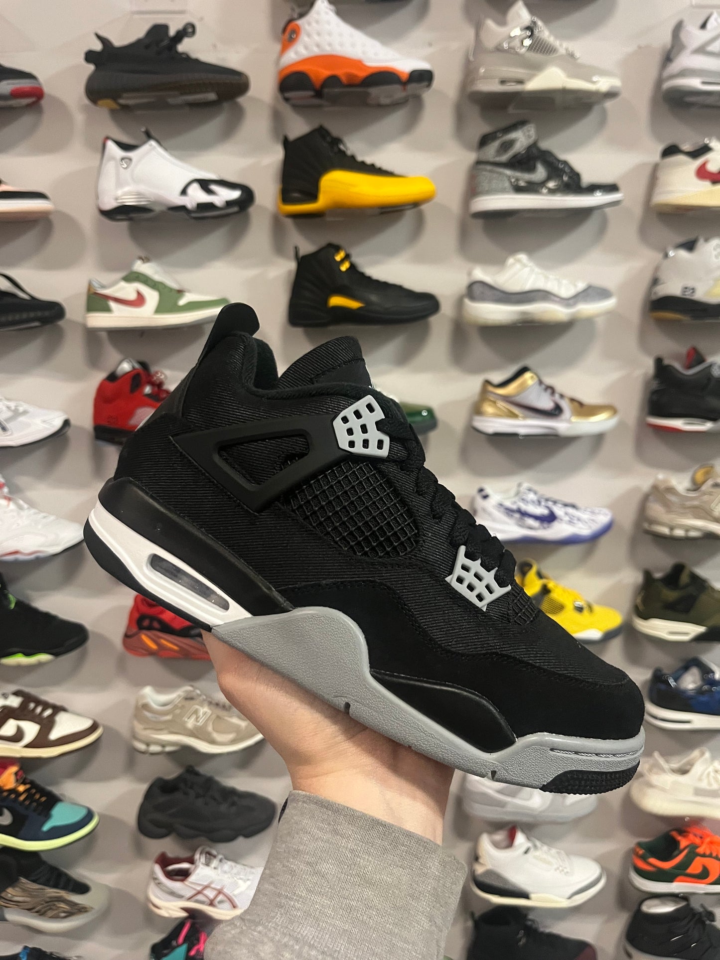 Jordan 4 Black Canvas / Brand New