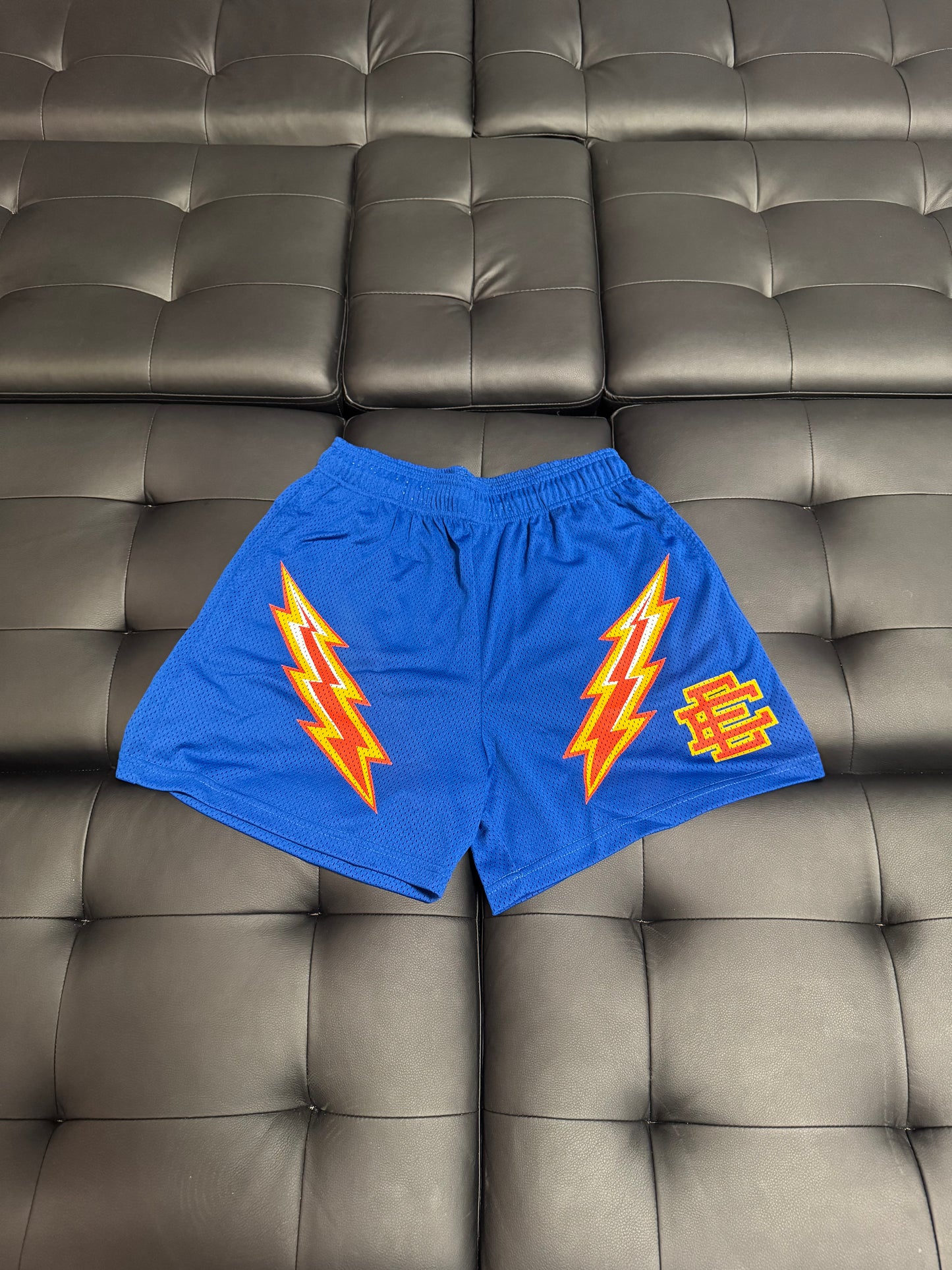Eric Emanuel Lightning Bolt Shorts (Blue)