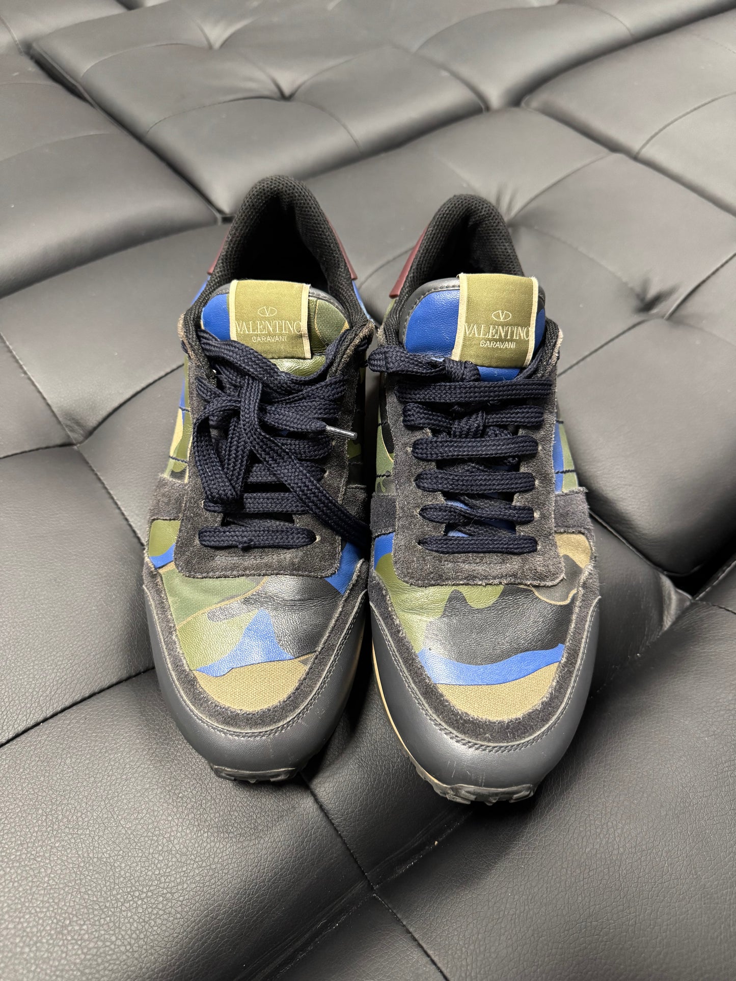 Valentino Garavani Green Camo Rockrunner / Preowned