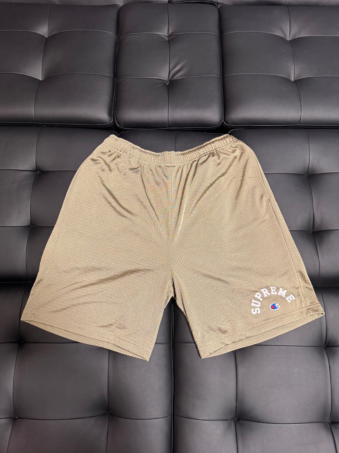 Supreme Champion Mesh Shorts (Tan)