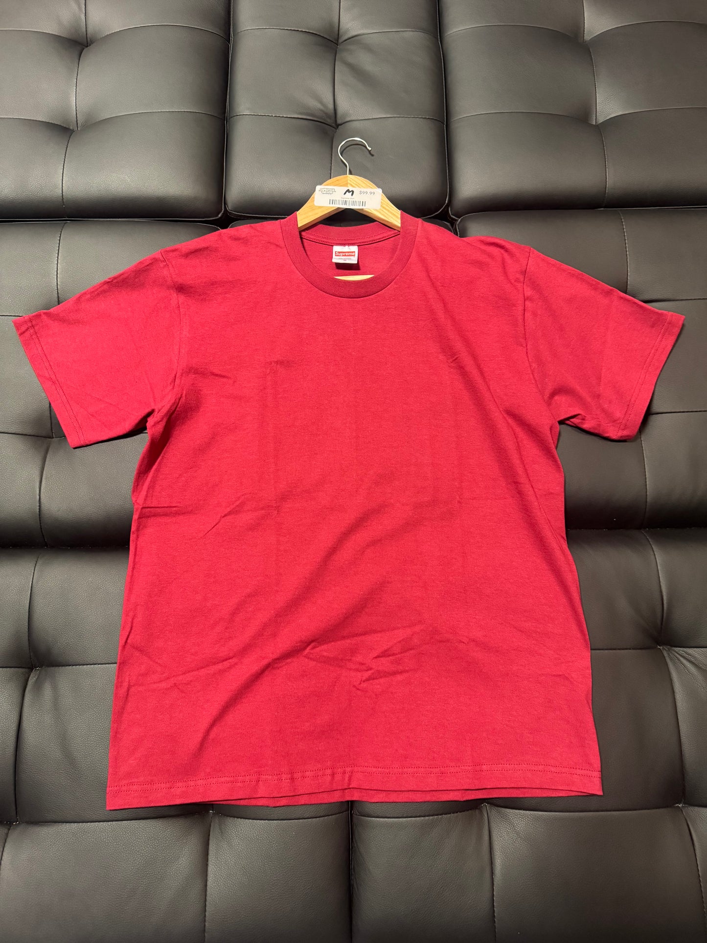 Supreme Backwards Tee (Burgundy)