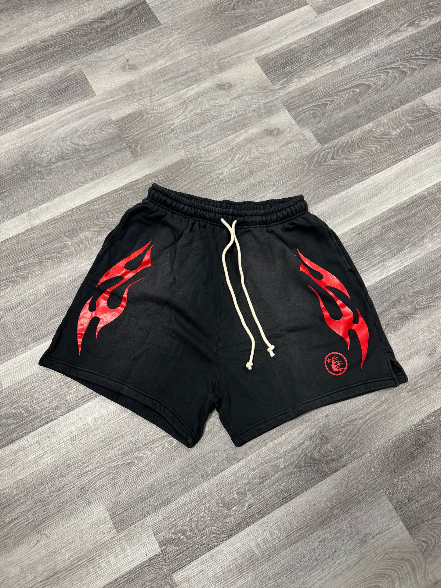 Hellstar Flame Shorts (Black)