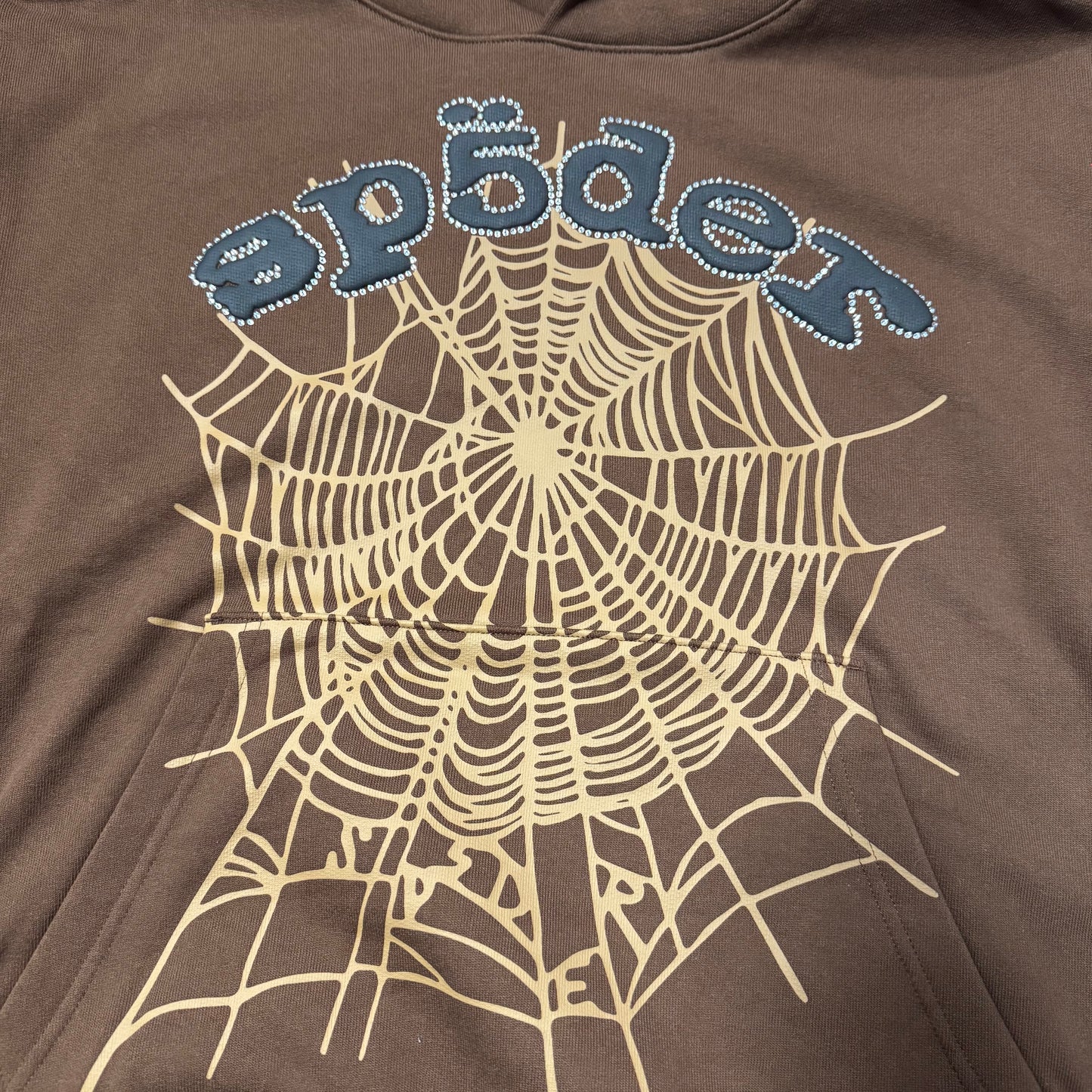 Sp5der Rhinestone OG Web Hoodie