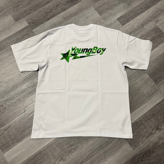 Bape NBA Youngboy Never Broke Again Tee (White)