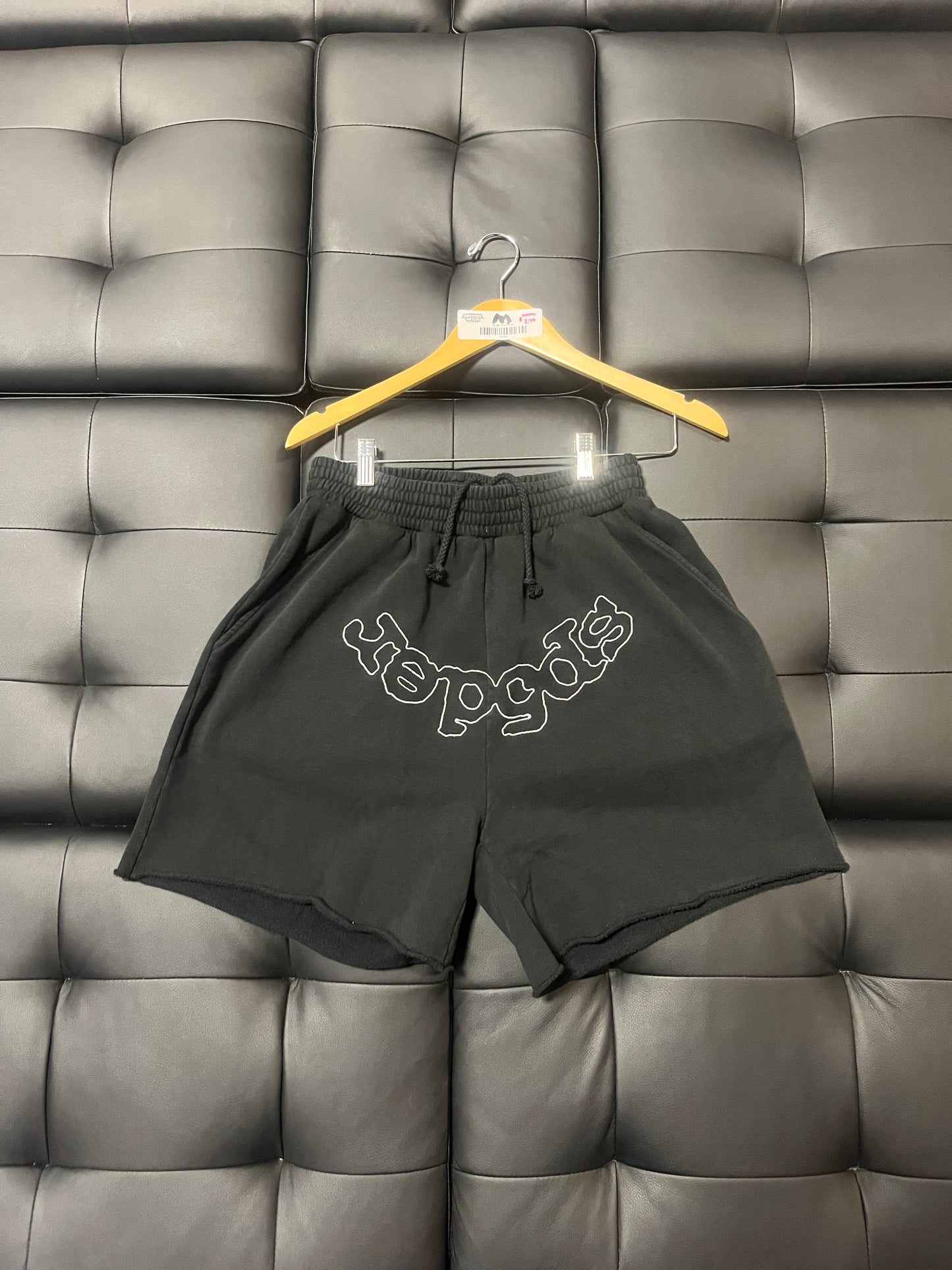 Sp5der Silver Outline Sweat Shorts