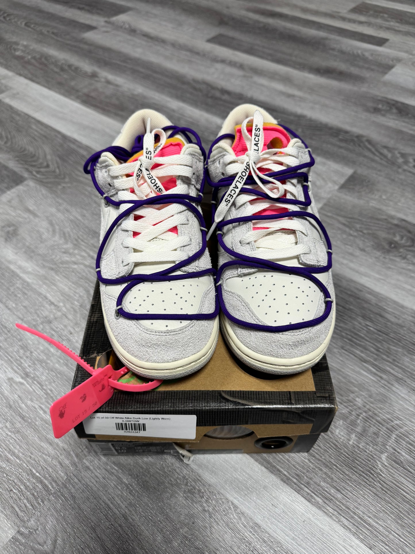 Dunk Low "Off-White" Lot 15 / Preowned