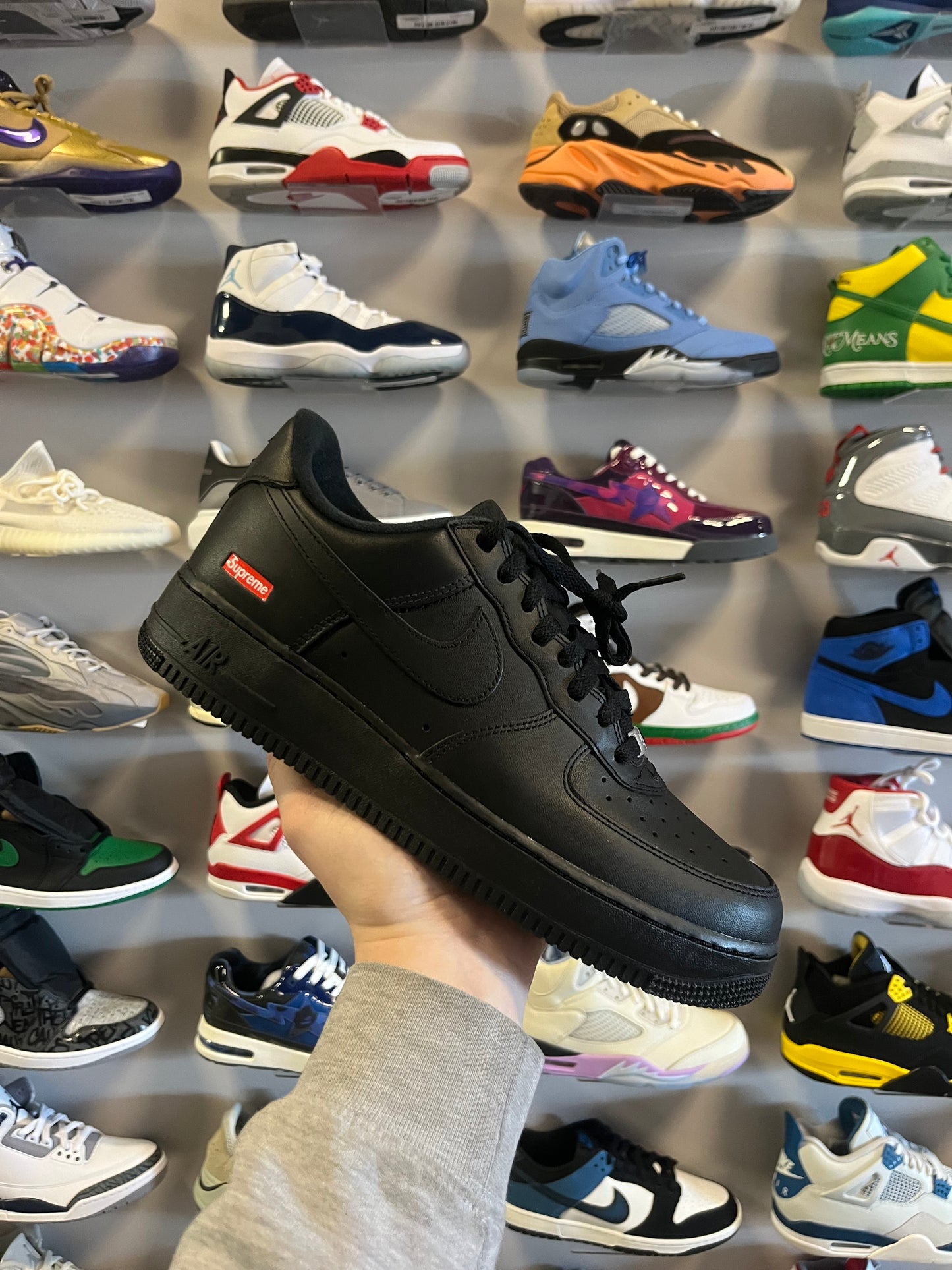 Air Force 1 Low Black Supreme / Brand New