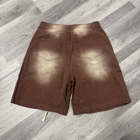 Valley 1980s Denim Shorts (Brown)