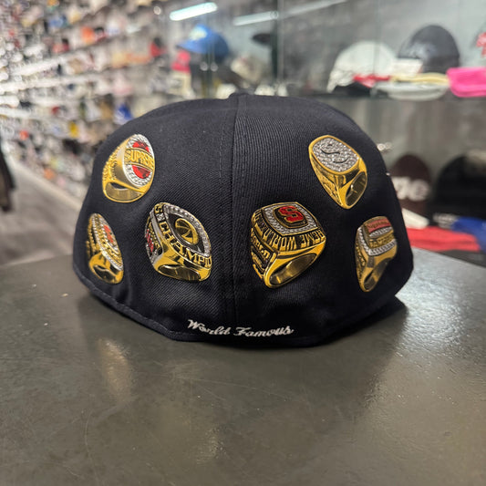 Supreme Rings Box Logo Fitted (Navy)