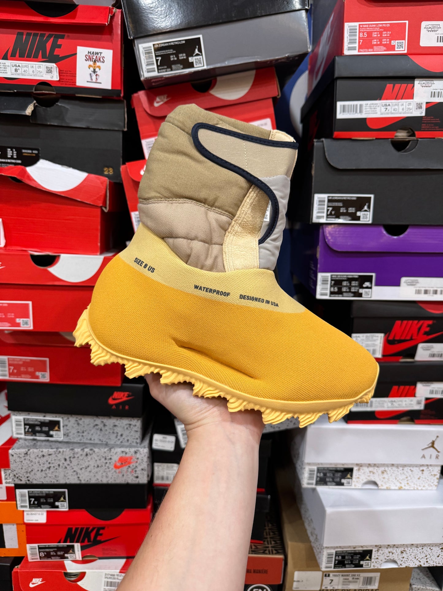 Yeezy Knit Runner Boot Sulfur / Brand New
