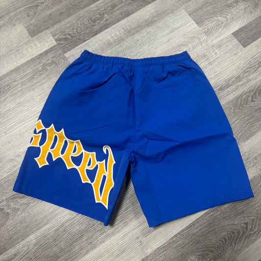 Godspeed OG Logo Nylon Short (Blue/Yellow)