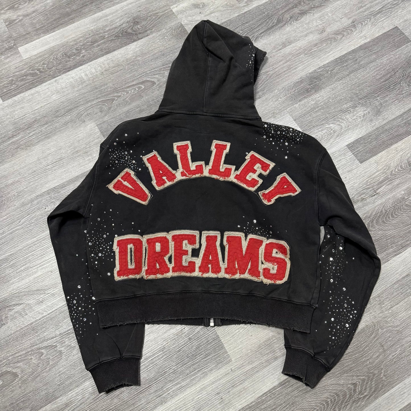 Valley Pluto Clustered Zip Up Hoodie (Black)