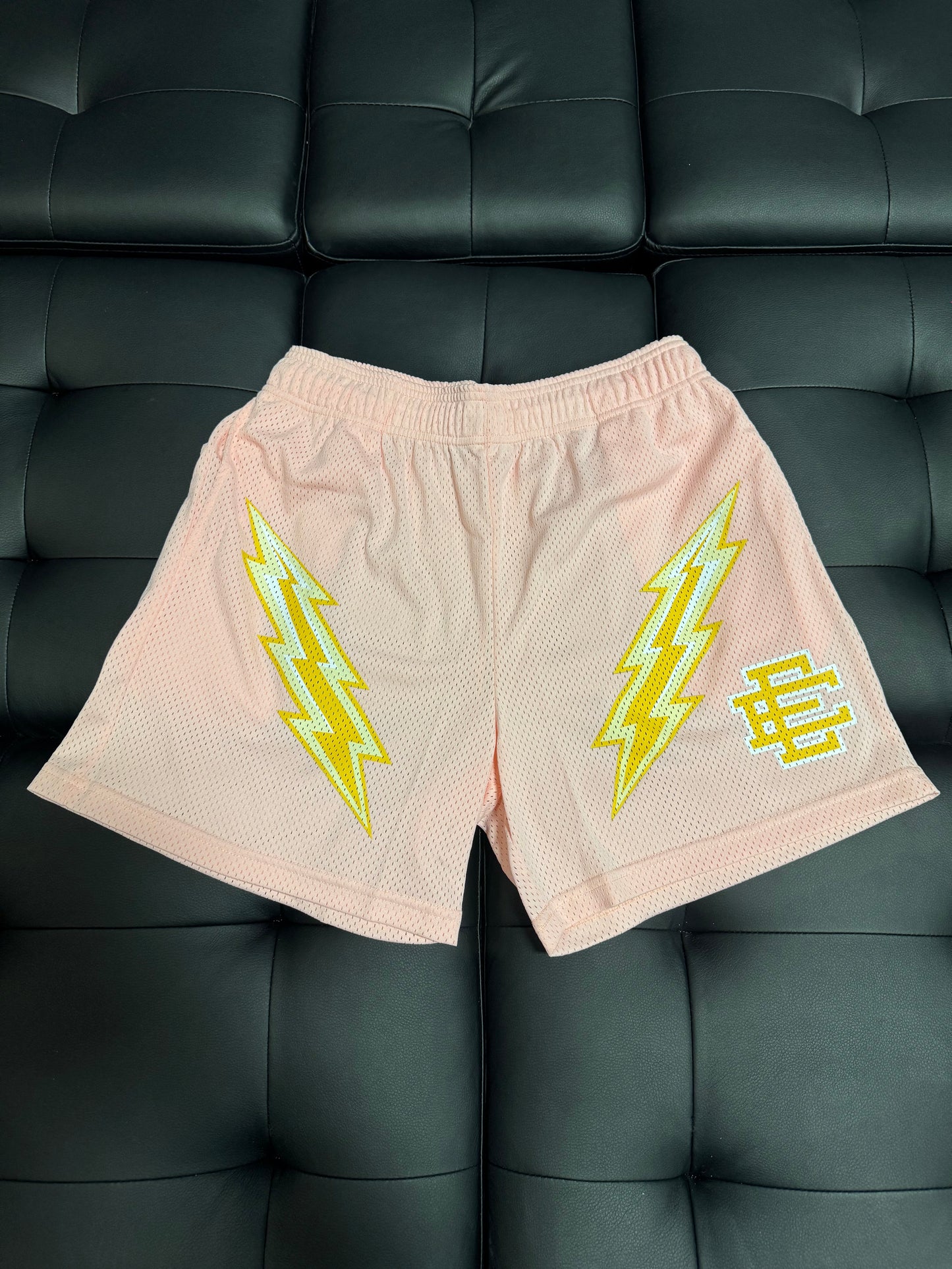 Eric Emanuel Lightning Bolt Shorts (Pink)