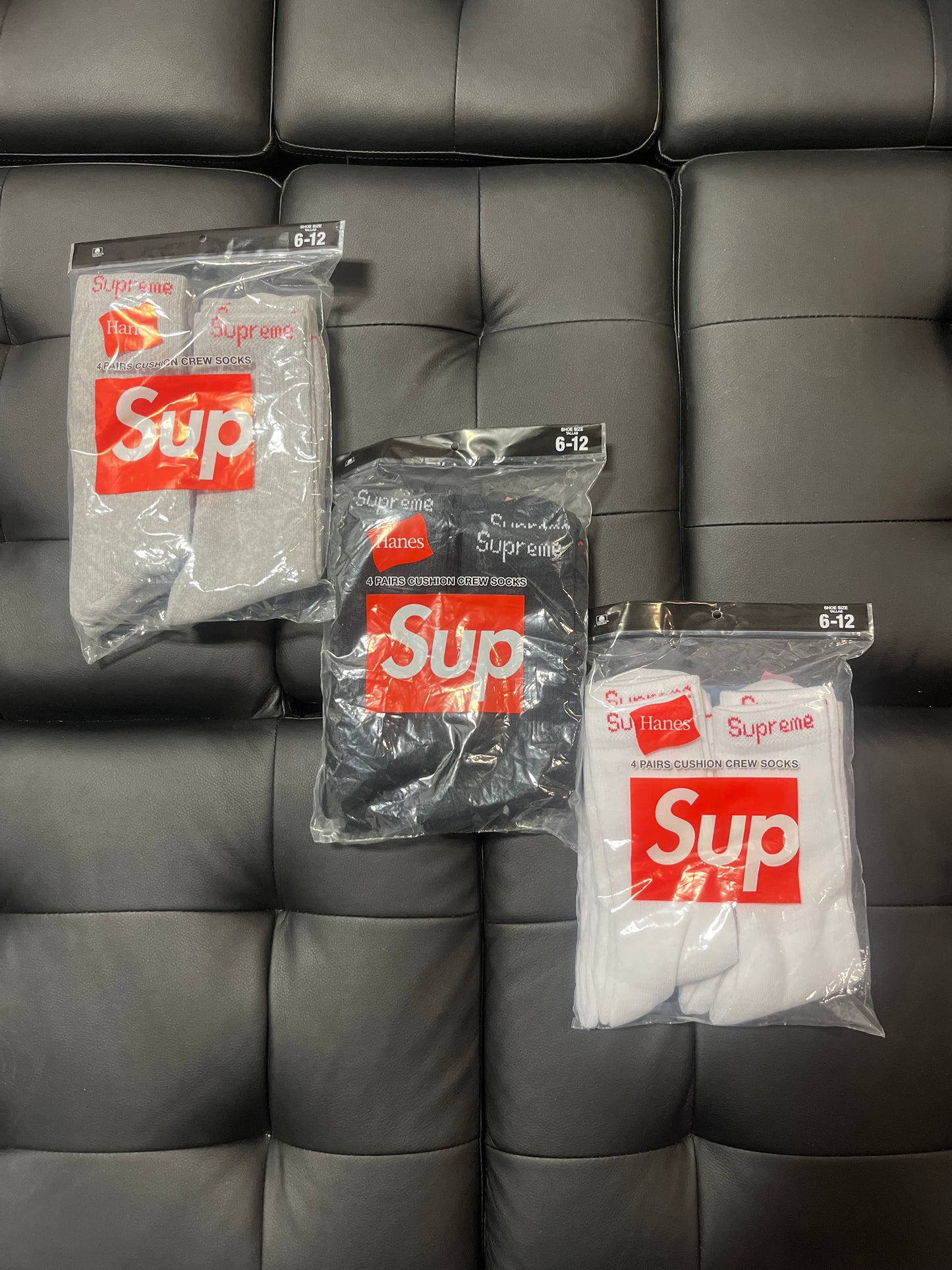 Supreme Hanes Socks (4 Pack)
