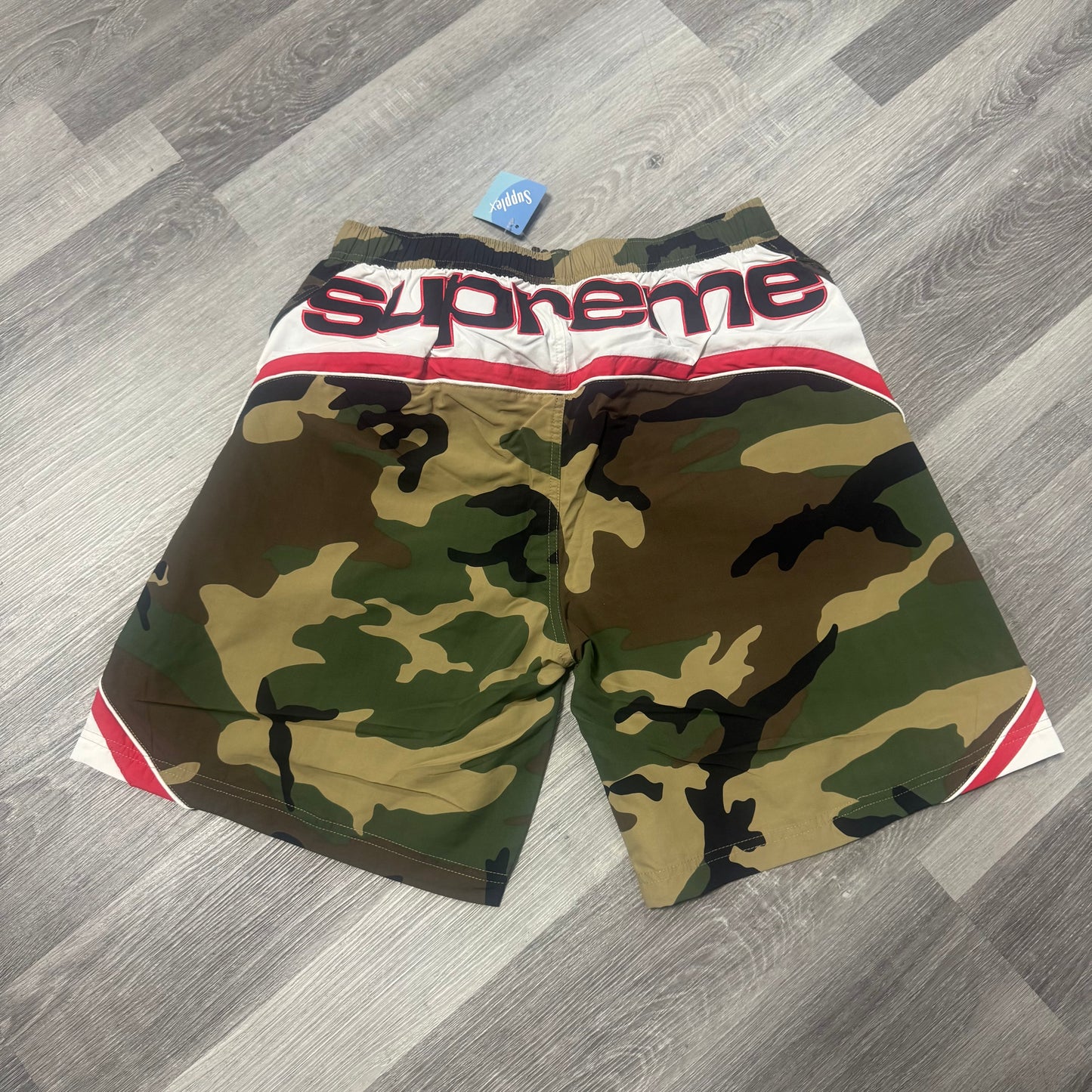 Supreme Paneled Water Shorts (Woodland Camo)