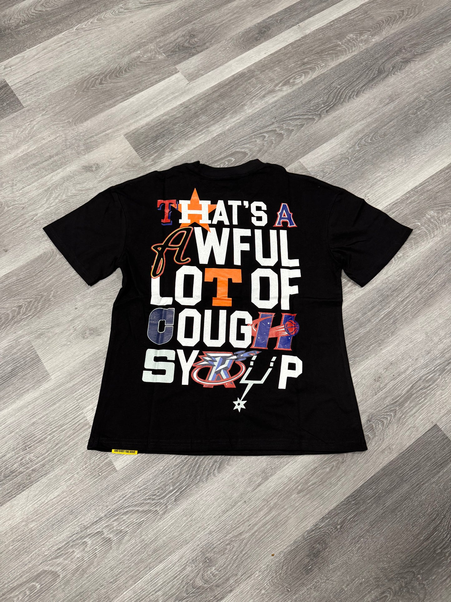 Thats a Awful Lot of Cough Syrup Texas Allstar Tee (Black)