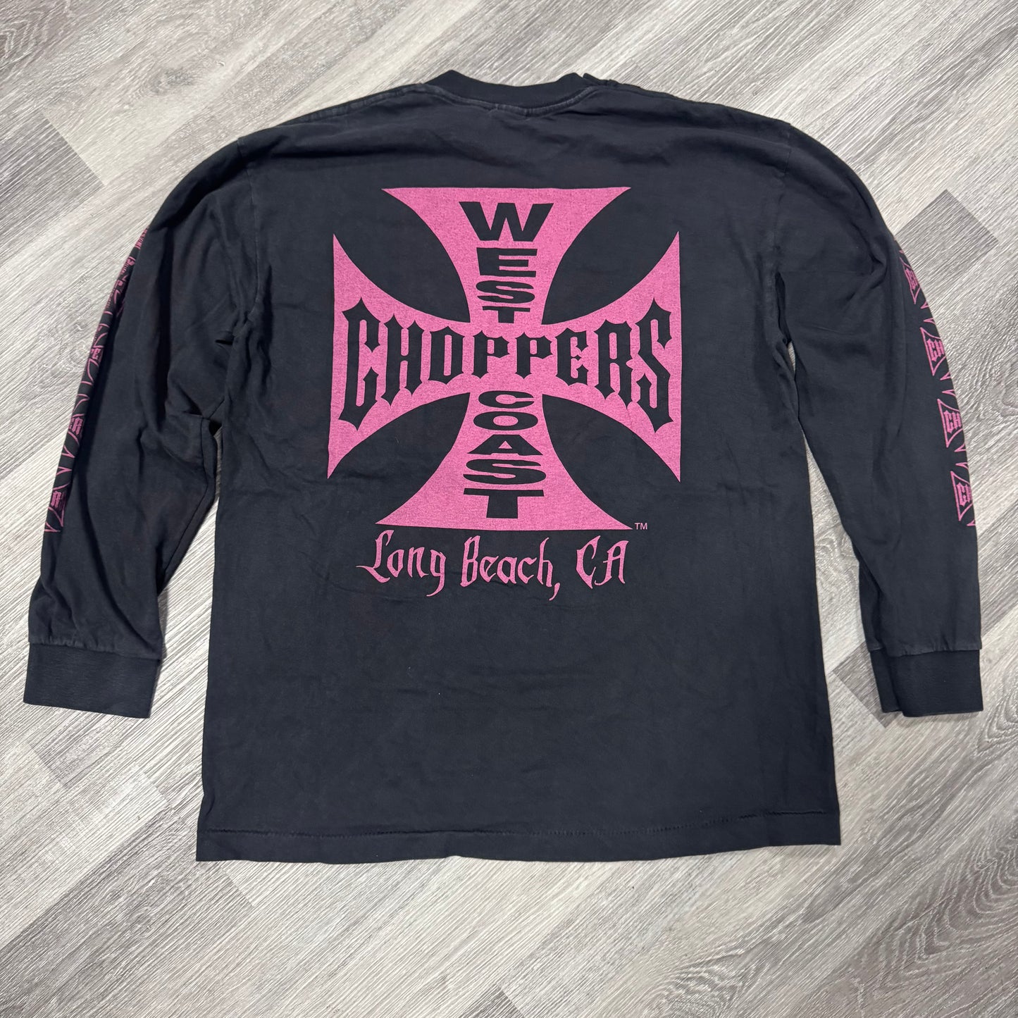 West Coast Choppers Longsleeve Tee (Black/Pink)