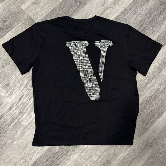 Vlone Friends Rhinestone Tee (Black)
