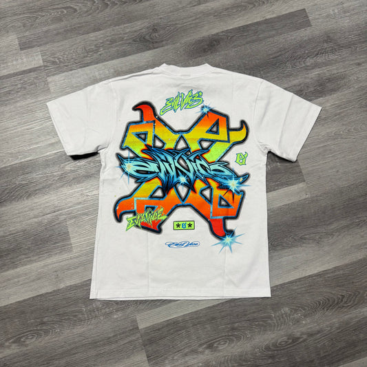 Evil Vice Flamin Shot Tee (White)