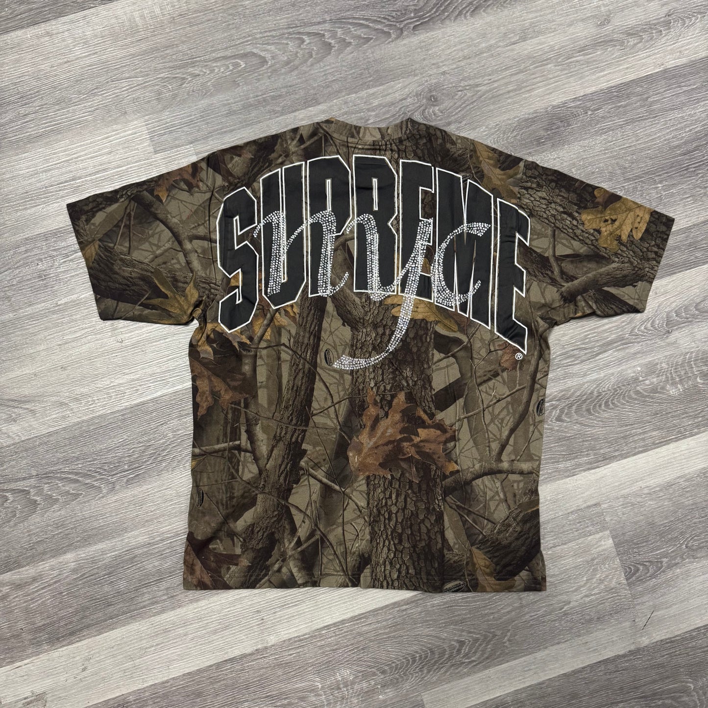 Supreme NYC Rhinestone x Realtree Camo Tee