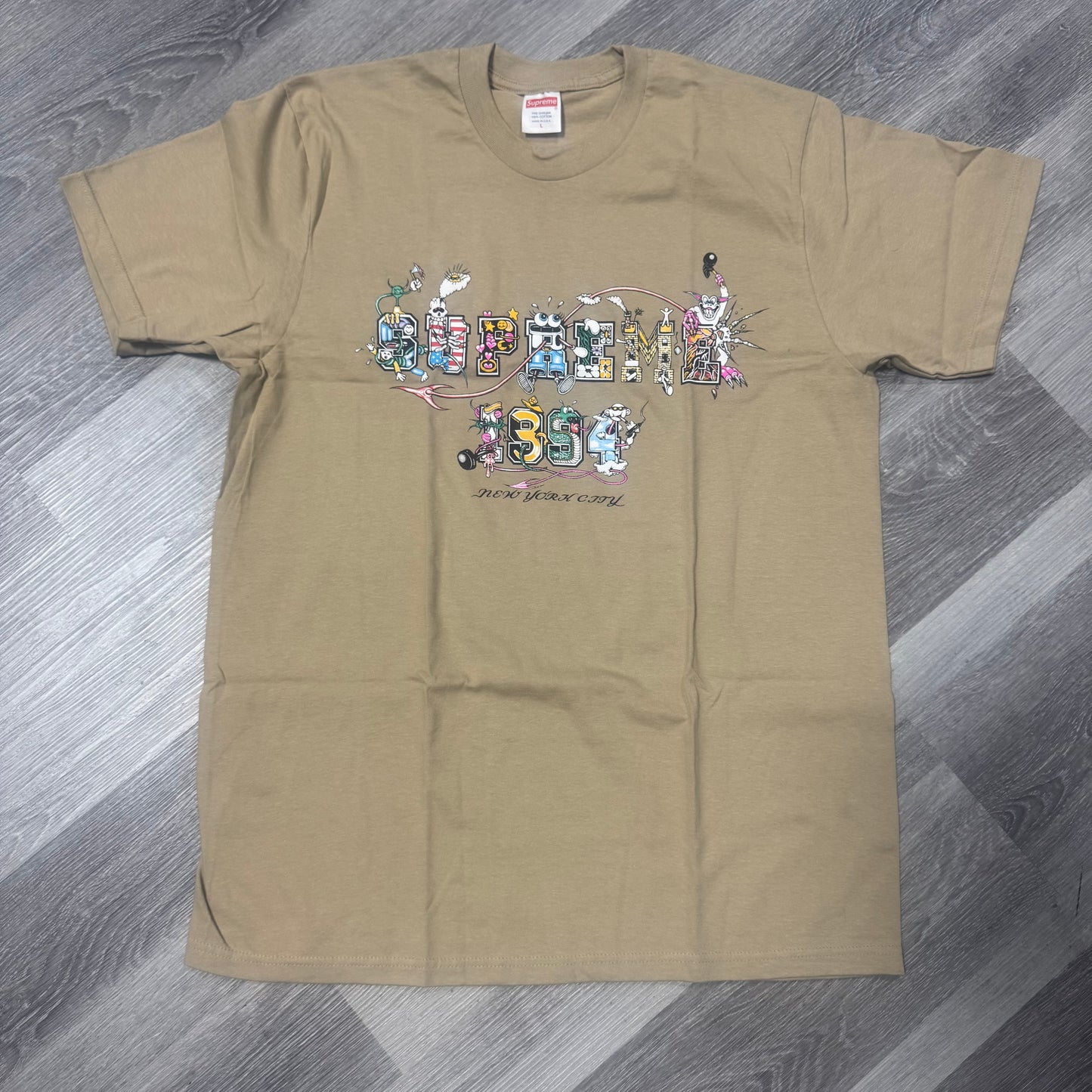 Supreme Varsity Cotton Tee (Tan)