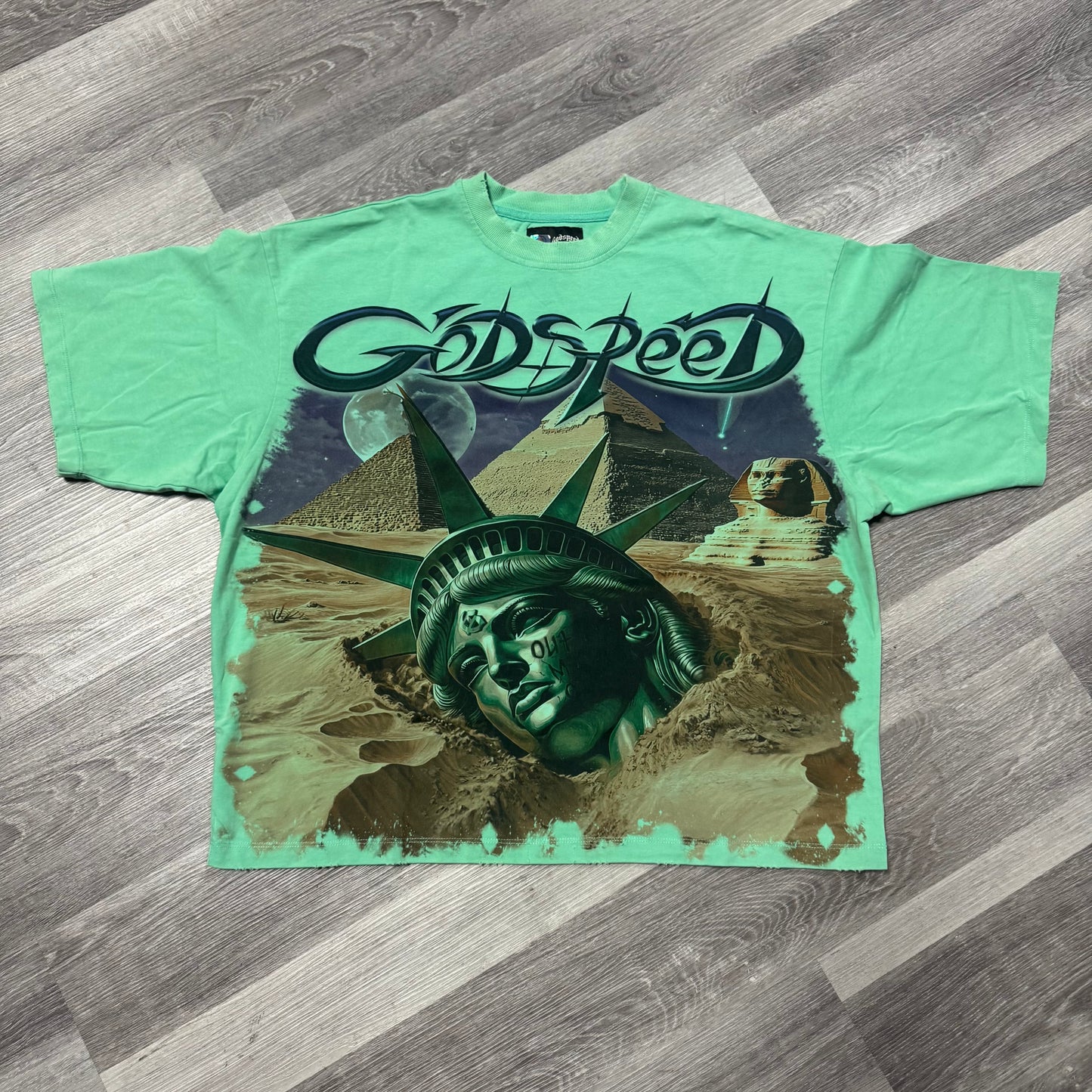 Godspeed Egyptian Liberty Tee (Aqua)