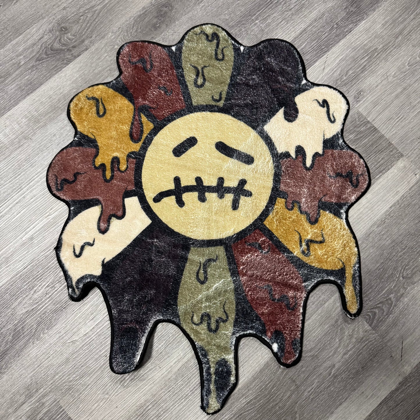 Takashi Murakami Travis Scott Drippy Flower Rug