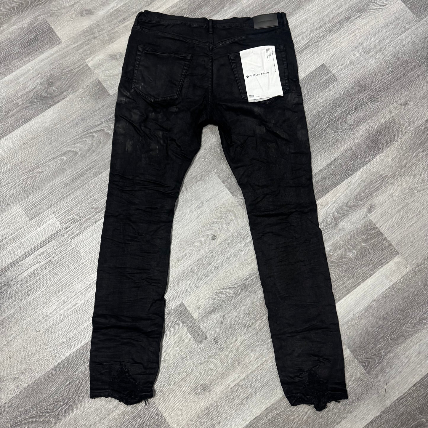 Purple Brand Black Oil Spill Denim Jeans