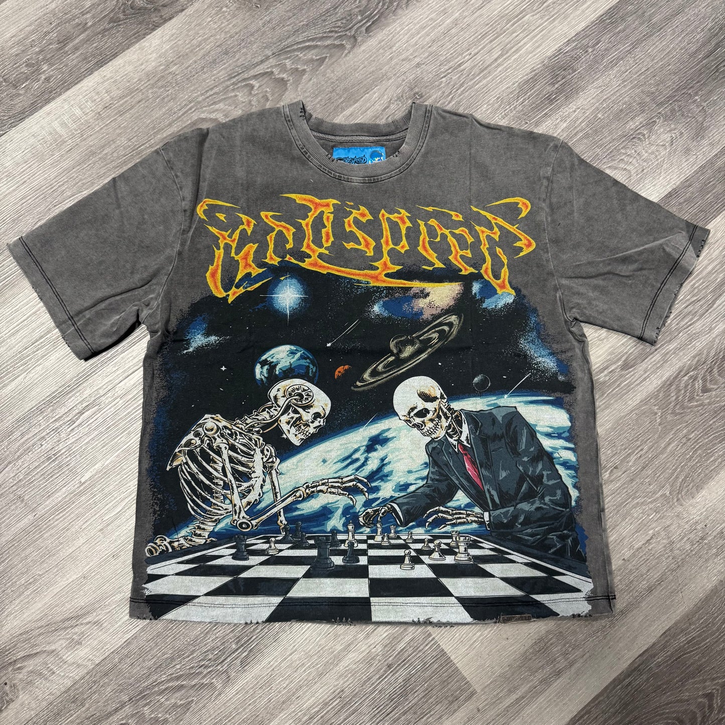 Godspeed Checkmate Tee (Grey Wash)