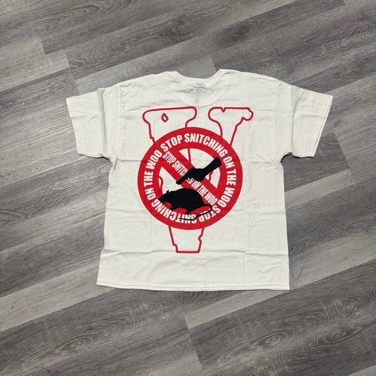 Vlone x Pop Smoke Stop Snitching Tee (Red)