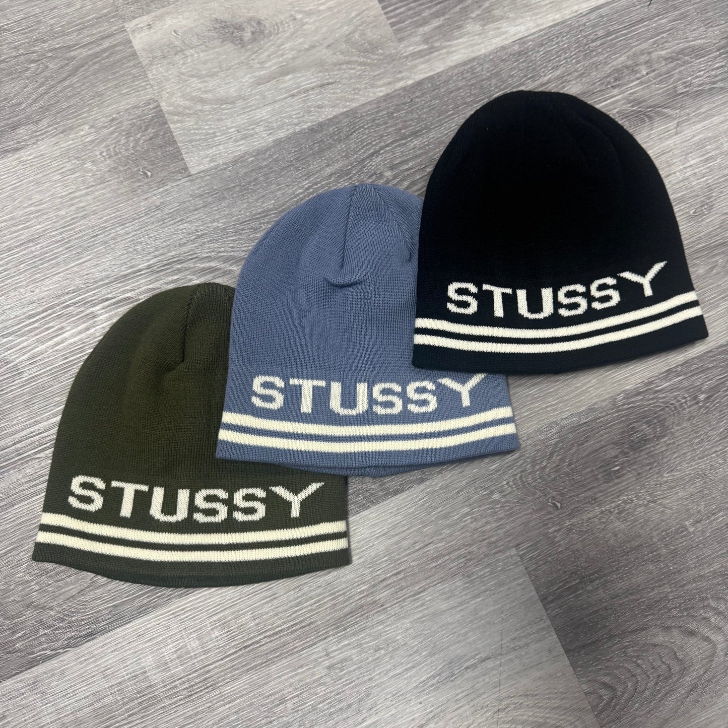Stussy Striped Skullcap Beanie