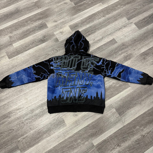 Godspeed Voltage Zip Up Hoodie (Blue)