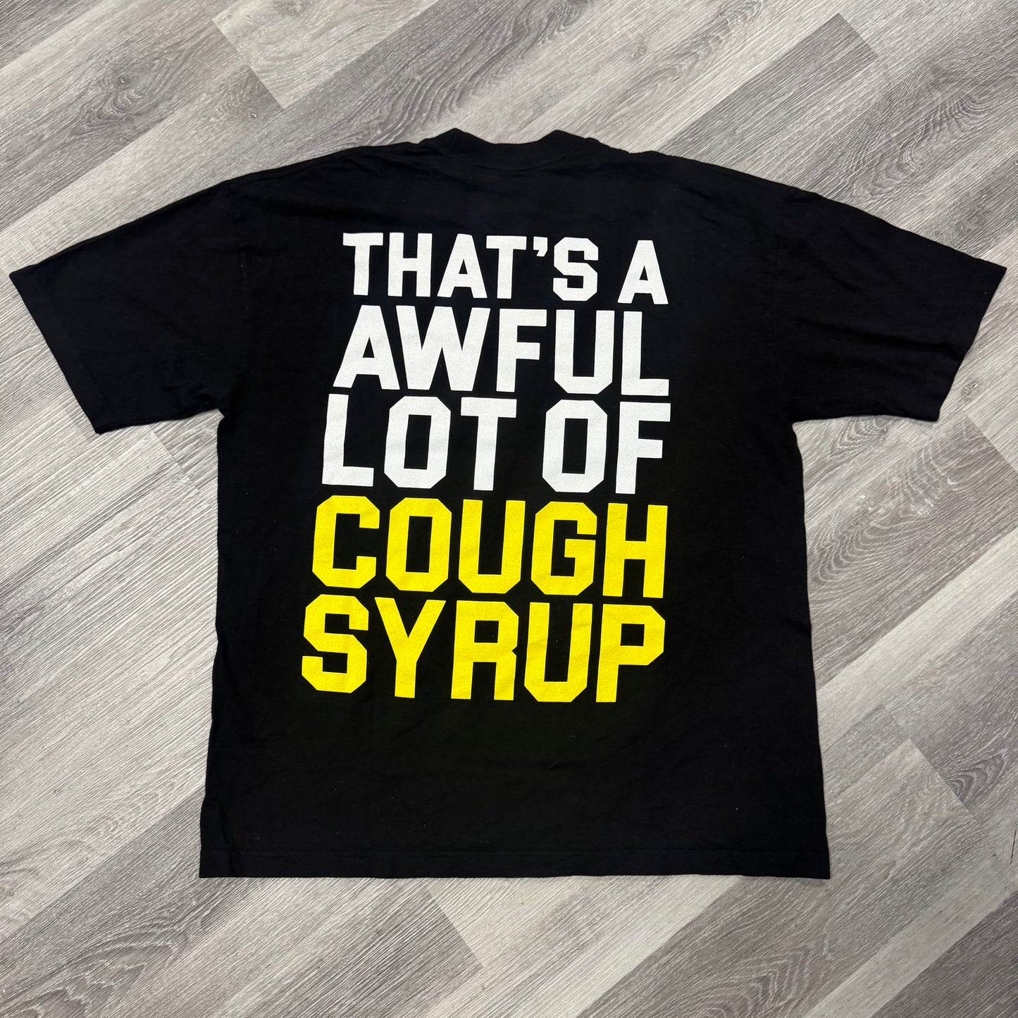 Thats a Awful Lot Of Cough Syrup Waffle House Logo Tee