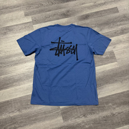 Stussy Logo Tee (Blue)
