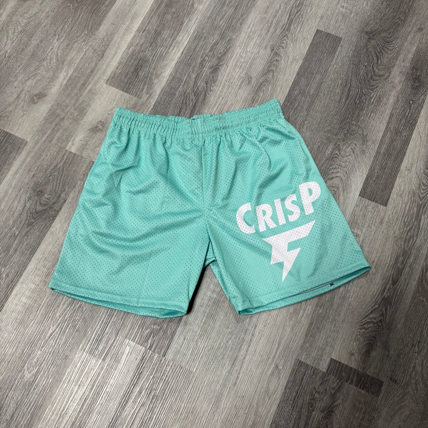 Crispy NYC Logo Mesh Shorts (Tiffany Blue)