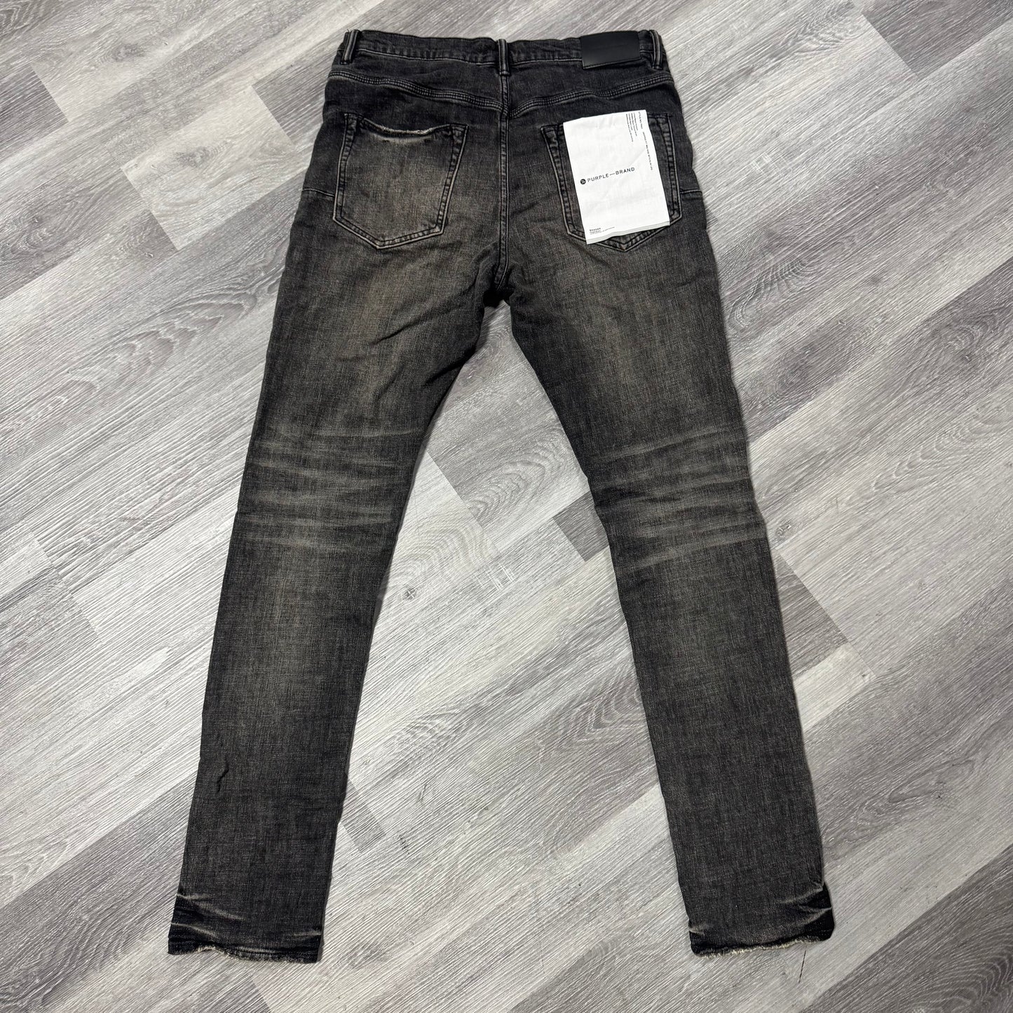 Purple Brand Grey Dirty Blowout Denim Jeans