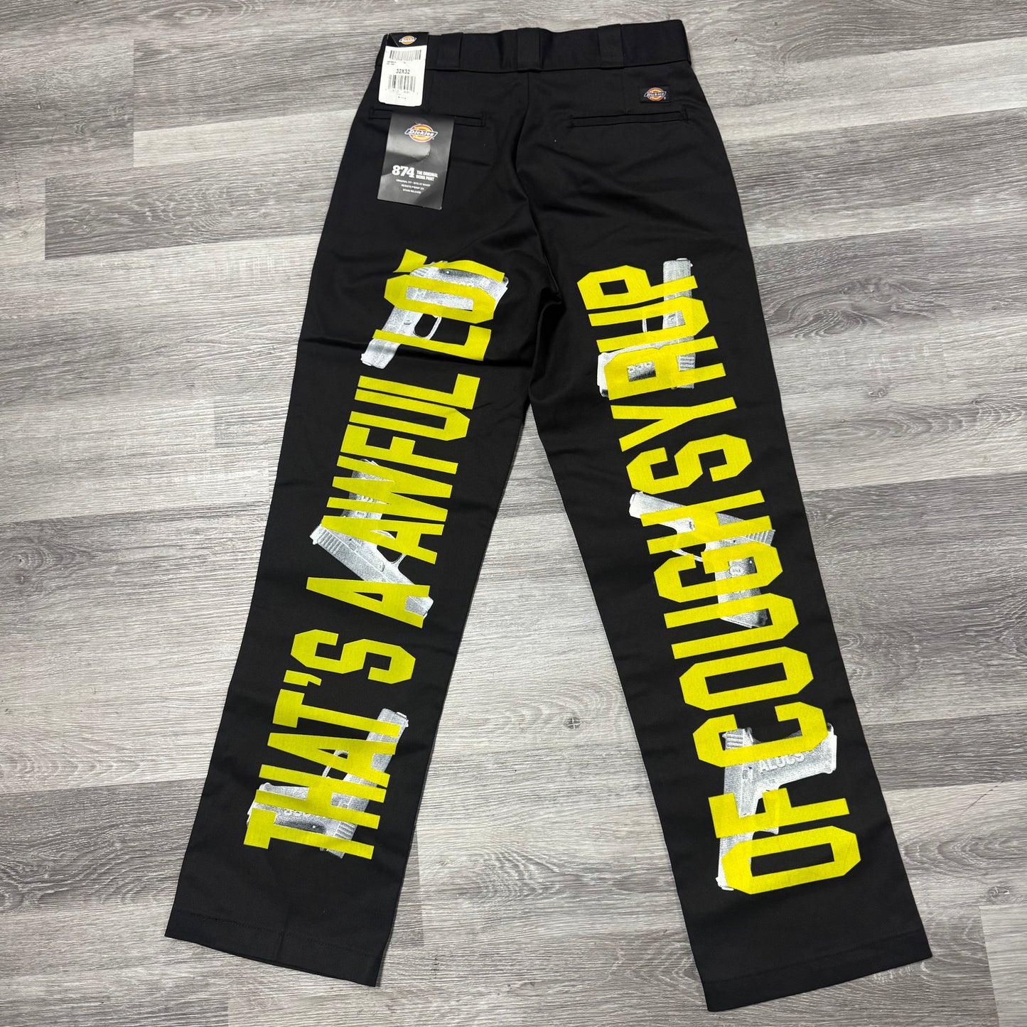 Thats A Awful Lot Of Cough Syrup X Dickies Glock Pants (Black)