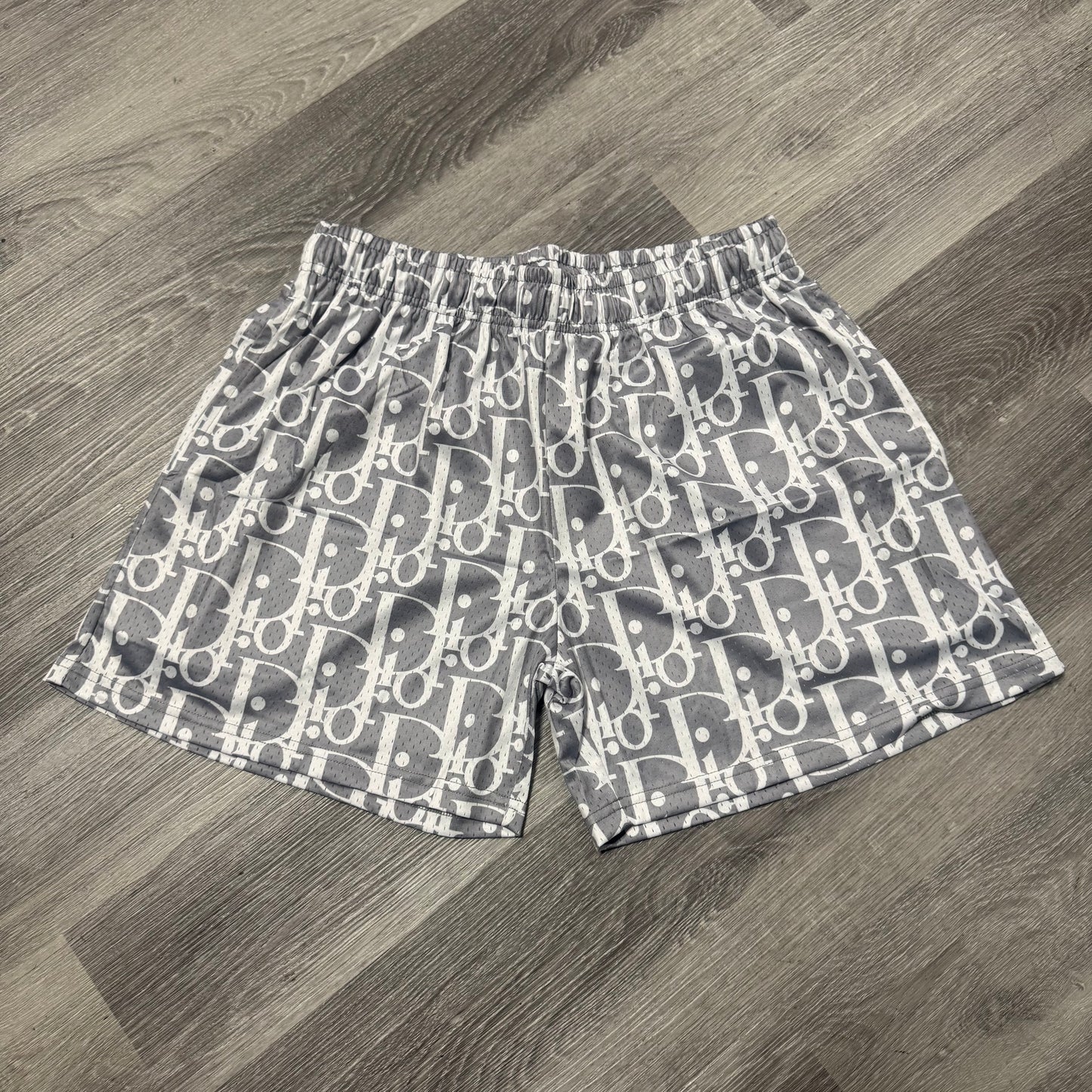 Summer Mesh Shorts (Grey/White)